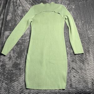Zilcremo green Knit Sweater Dress Long Sleeve Pullover size XL
